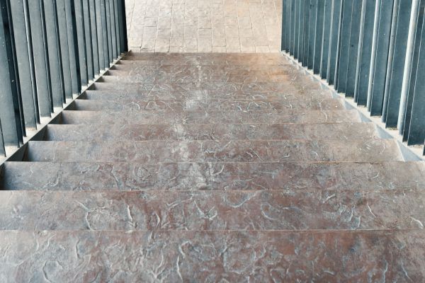 Concrete Stair Stamping in Westfield